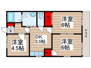 ハイネス藤崎の物件間取画像